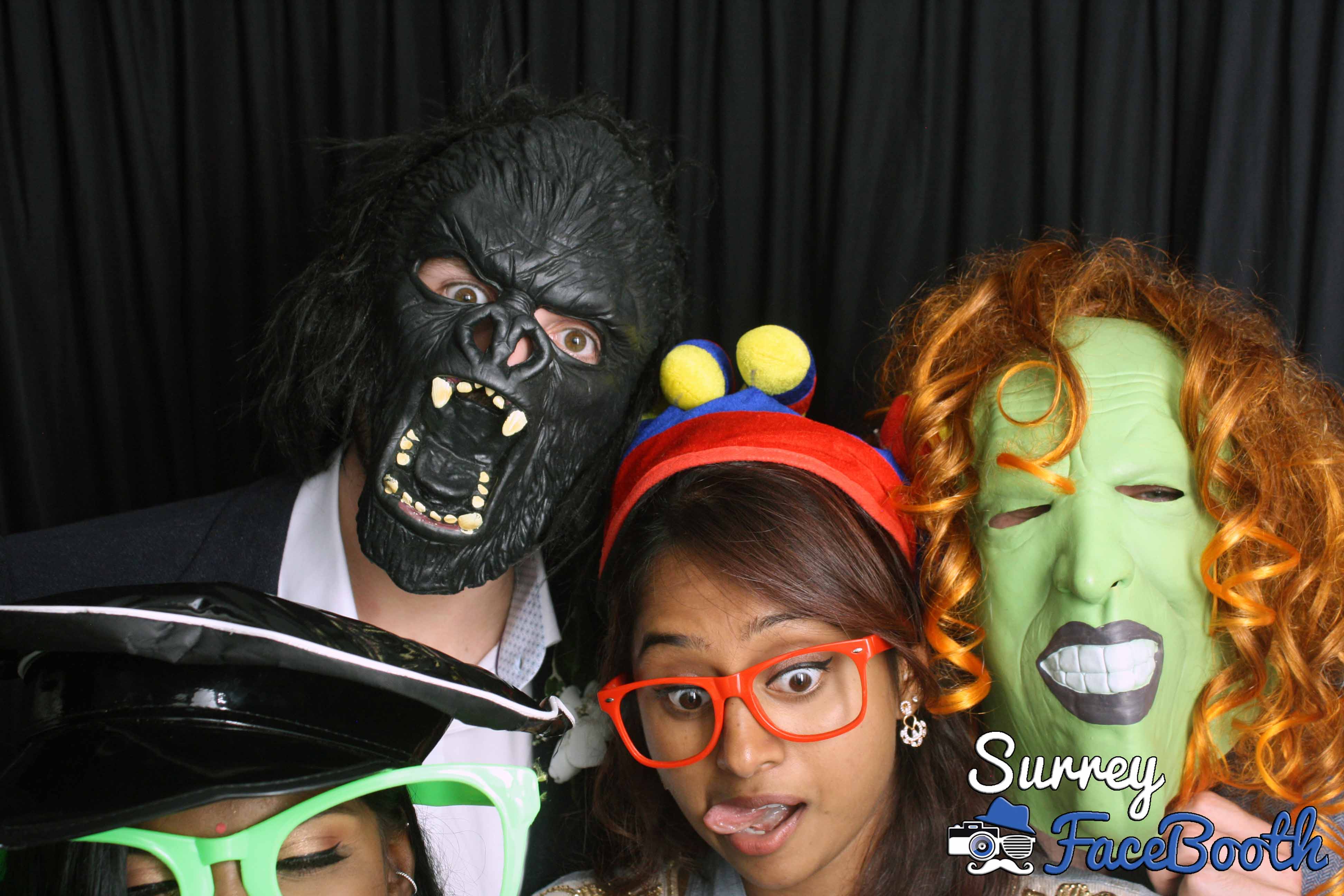Lisa and Nish's Wedding | View more photos from the event at galleries.surreyfacebooth.co.uk/u/Surrey-FaceBooth/Lisa-and-Nishs-Wedding